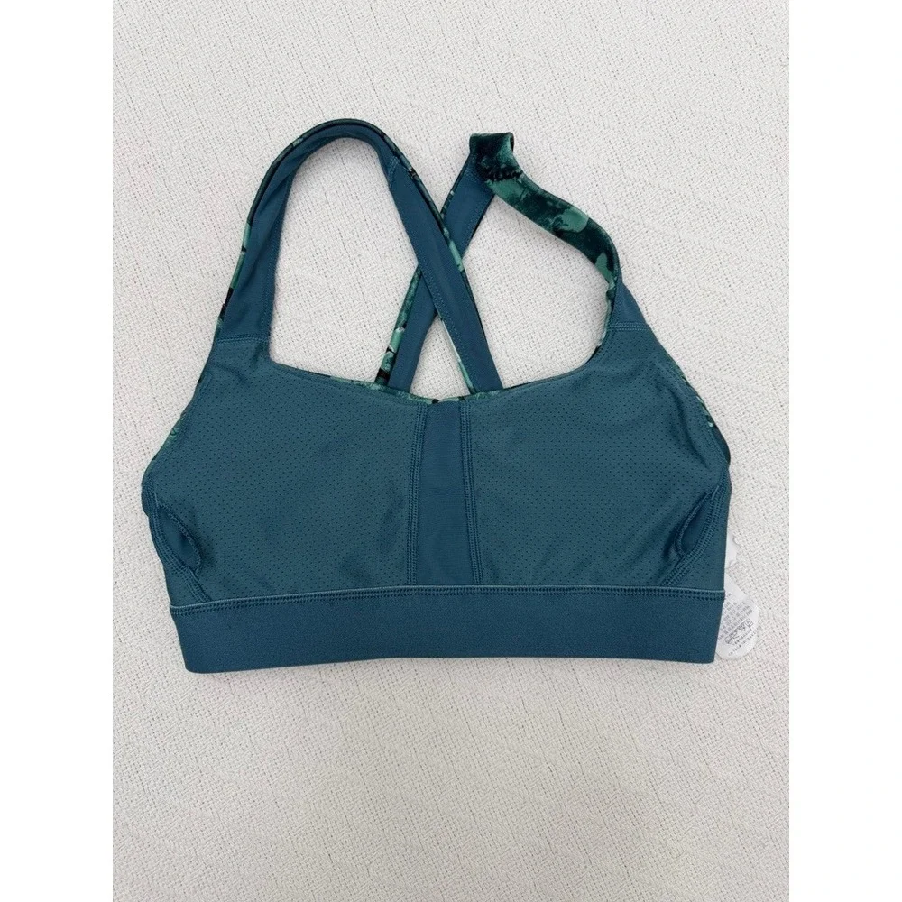 Patagonia Womens‎ Teal Abstract Print Sports Bra and Cropped Leggings Set Small